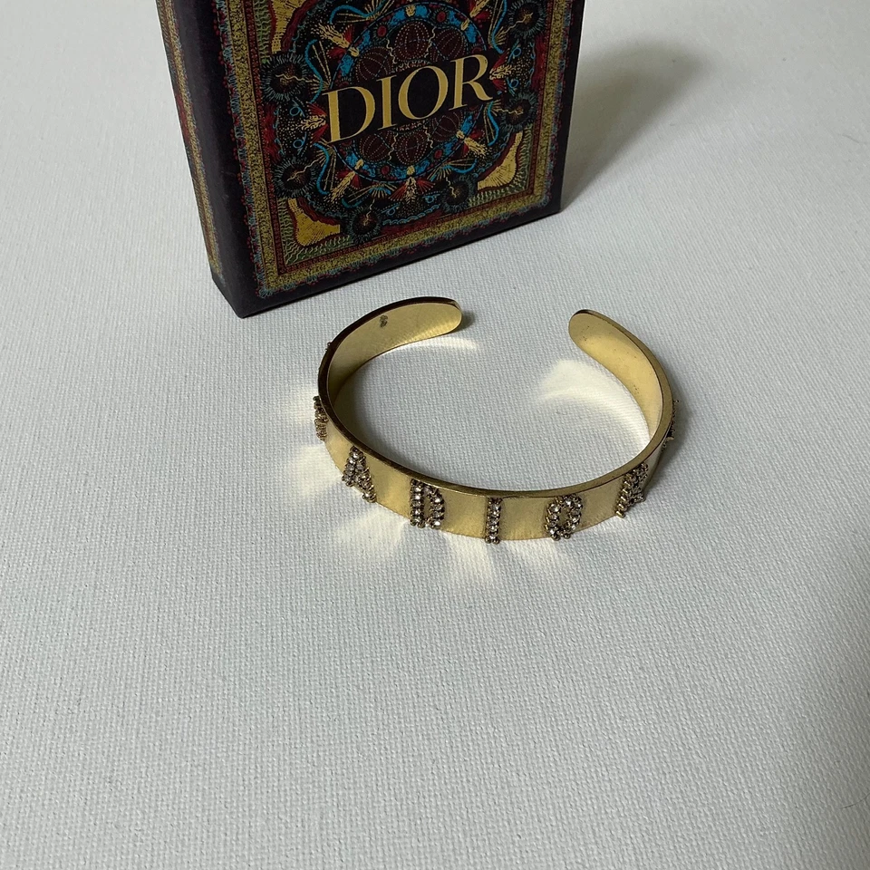 Brazalete brazalete J'ADIOR Dior oro y cristal Foto 2 de 3