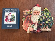 Liberty Puzzles Santa Toys A-Plenty Christmas Wooden Jigsaw Puzzle Box 298 Piece