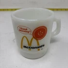 VINTAGE McDonald’s "Good Morning" Milk Glass Coffee Mug Anchor Hocking