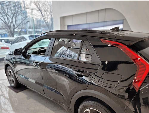 Smoke Tinted weather shields Window Visors 6pcs for 2023 KIA Niro HEV EV - Picture 4 of 5