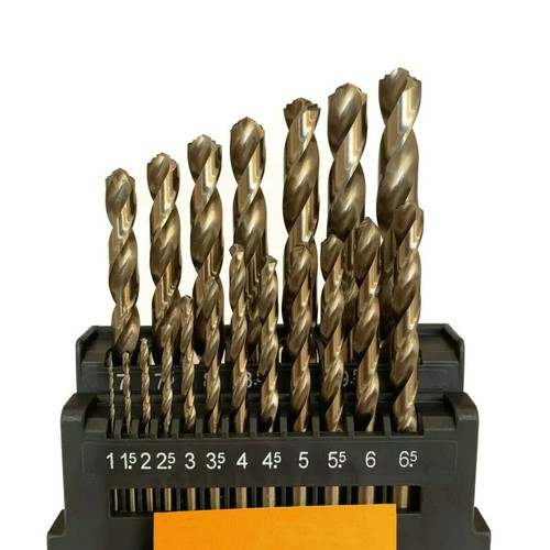 Drill Bit Set Cobalt Jobber Twist For Drilling Stainless Steels & Hard Metals - Picture 7 of 8