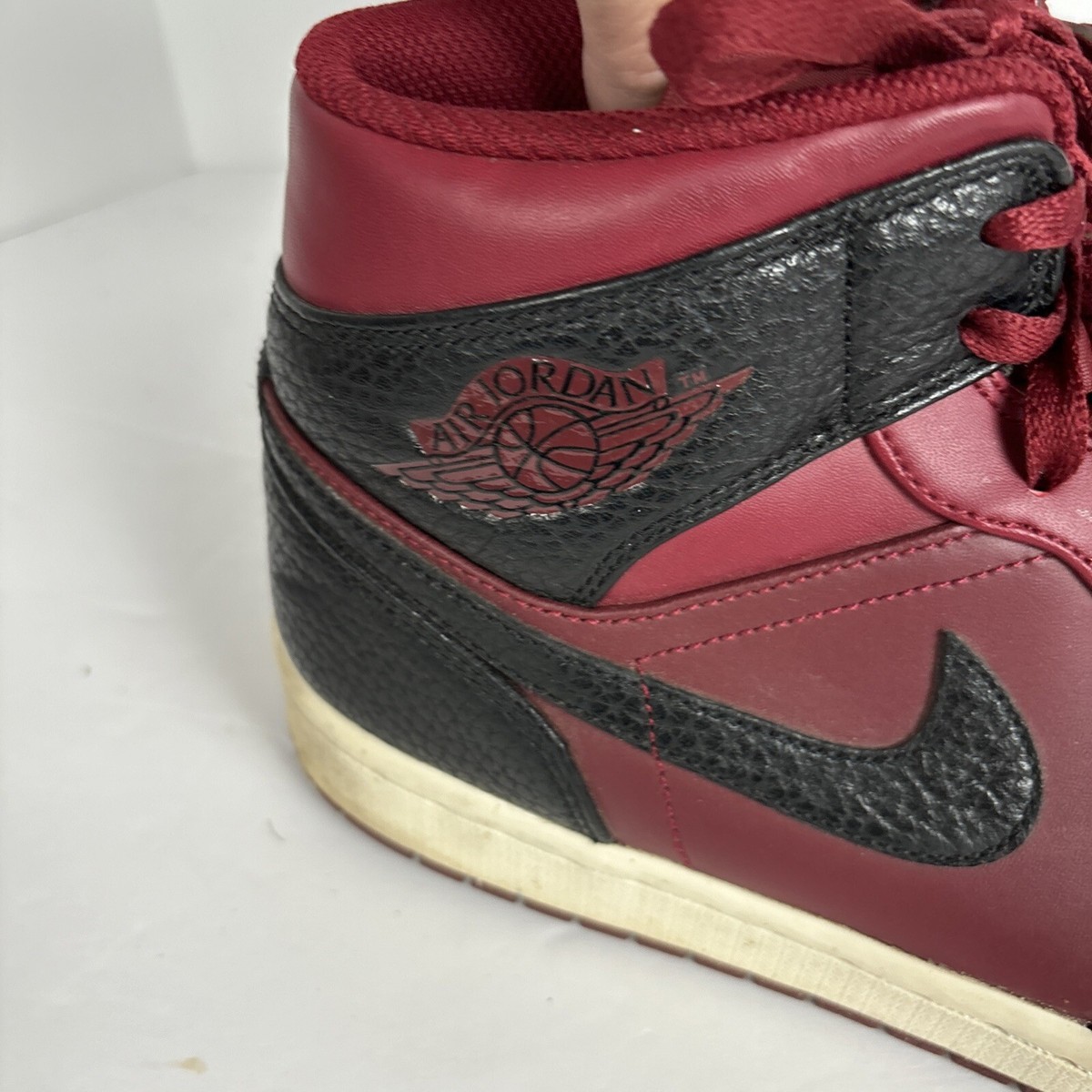 Nike Air Jordan 1 Retro Mid 554724-601 Men Basketball Shoes Red 