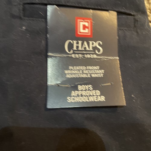 CHAPS School Approved Uniform SHORTS Boys 16 Navy Blue Pleated Front - NEW - Picture 3 of 6