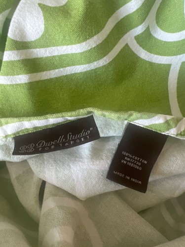 DwellStudio For Target Green White Medallion Mandala Tablecloth 66" round - Picture 4 of 4