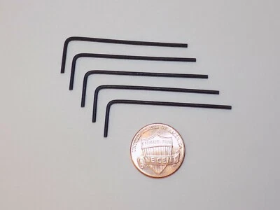 Allen Wrench .050" (.05, 0.05, 0.050) SAE Short Arm Hex Keys, 5ct Pack Wrenches