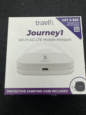 TravlFi Pace Journey1 LTE Wi-Fi Hotspot Combine Virtual-SIM Technology BRAND NEW