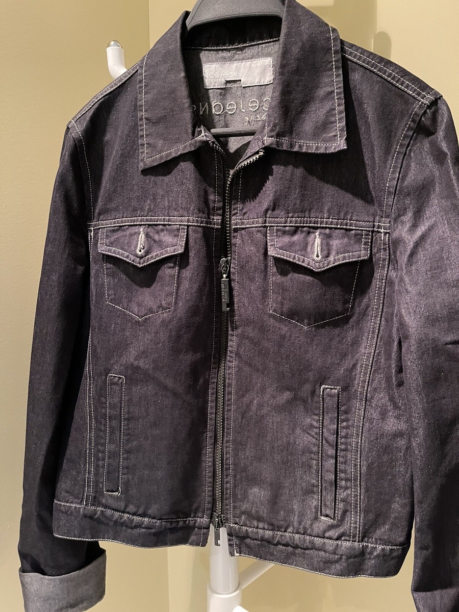 Ice jeans iceberg denim jacket vintage silver stiches W40 inch, L