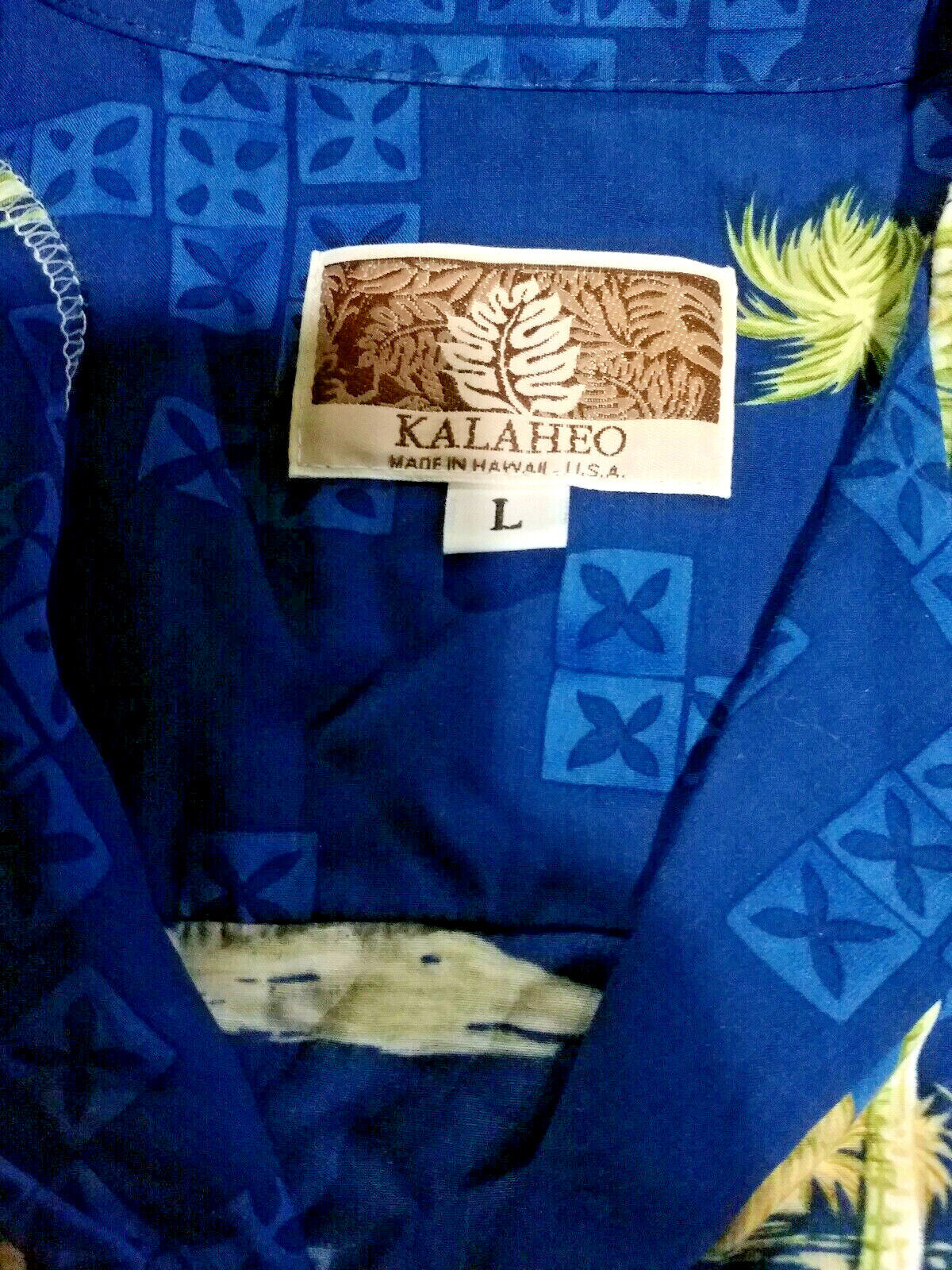 Kalaheo Hawaiian Aloha Shirt-Made in Hawaii-Sz L-… - image 2