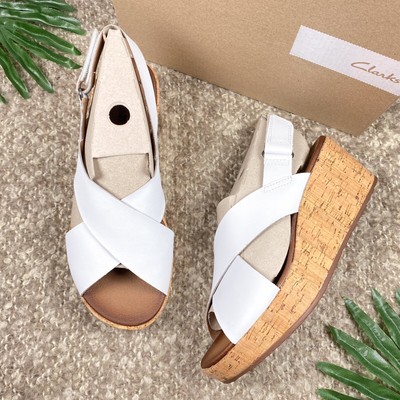 clarks stasha hale white