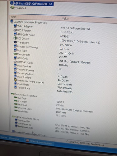 ASUS V9999GT 6800 GT AGP 256MB Retro Graphics Card Tested and Working - Afbeelding 5 van 6