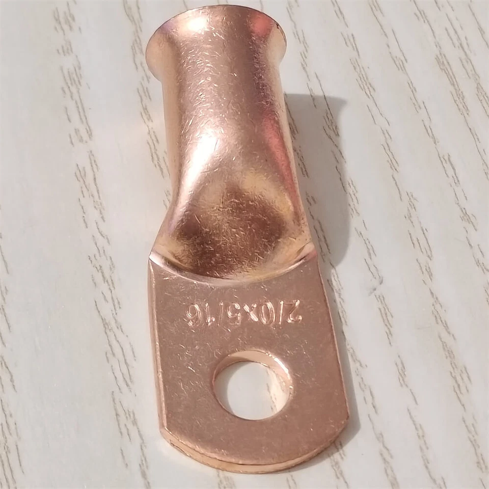 Purple Copper Battery Cable Connector Lugs 5/16" Ring Terminal 2/0AWG US 2-20PCS - Image 4 of 4