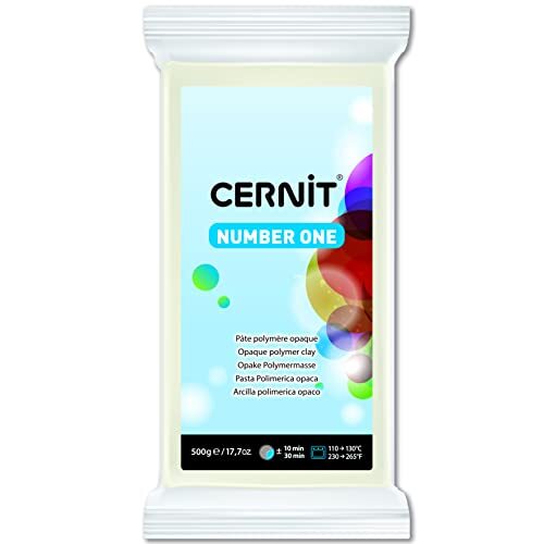 Cernit - Argilla da manipolare, 500 g Opaque White (D4r)