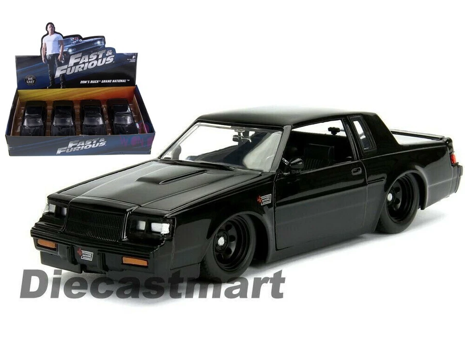 DOM'S BUICK GRAND NATIONAL "FAST & FURIOUS " 1:24 DIECAST CAR JADA BLACK NEW - Image 2 of 4
