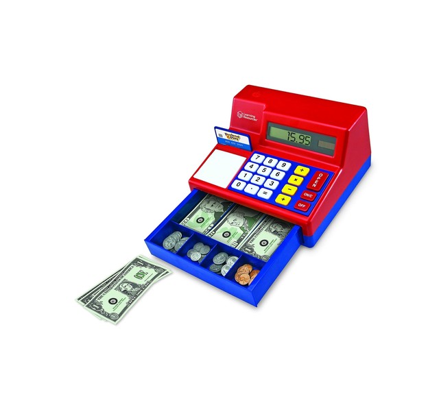 learning resources pretend and play cash register