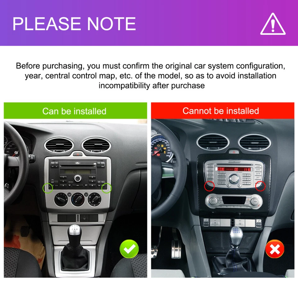 2+64G Für Ford Fusion 2006-2011 Android15 Apple Carplay Autoradio GPS Navi WIFI - Bild 3 von 4