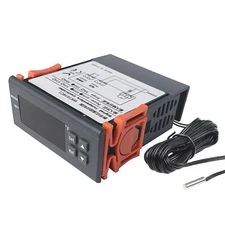 Digital Temperature Controller 110V 12V Heat Cool Thermostat Heat Fahrenheit