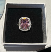 Beautiful Pink CZ Ring - Size 7 - New with Box