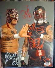 WWE AEW Penta & Rey Fenix Dual Signed 8x10 Photo Lucha Bros Autograph PSA COA
