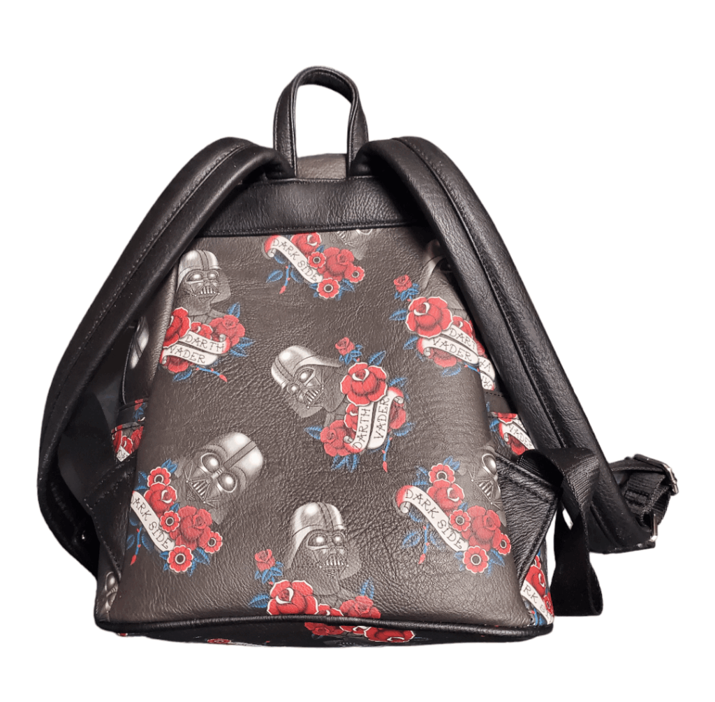 Loungefly OG HEART LOGO Star Wars Darth Vader Floral Tattoo Mini Backpack EXCLUSIVE DROP: Loungefly Star Wars Darth Vader Floral  main image 3