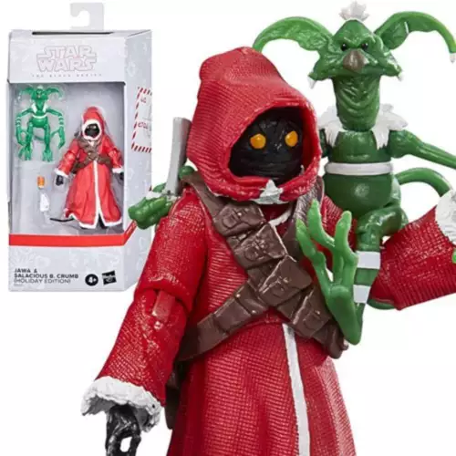 Star Wars The Black Series Jawa & Salacious B. Crumb (Holiday Edition) 6-Inch Ac