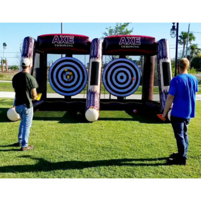 Carnival Inflatable Axe Throwing Game 2 Players Commerical PVC for Pary Games