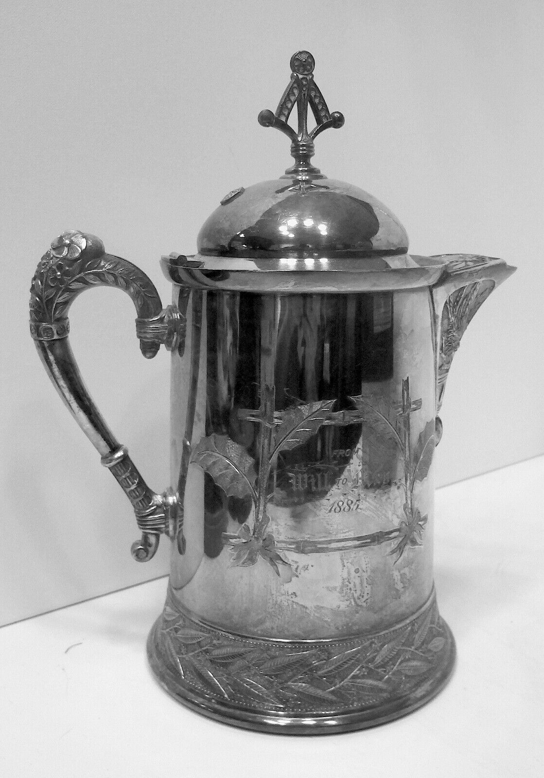 Aesthetic Direct stock discount Dated 1885 - Pairpoint Quadruple Silver Plate Pitcher Jacksonville Mall
