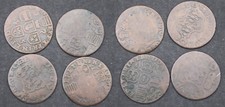 Lot Of 4 Ancient Coins Jean Theodore Of Bavaria - Liège Belgium (020)