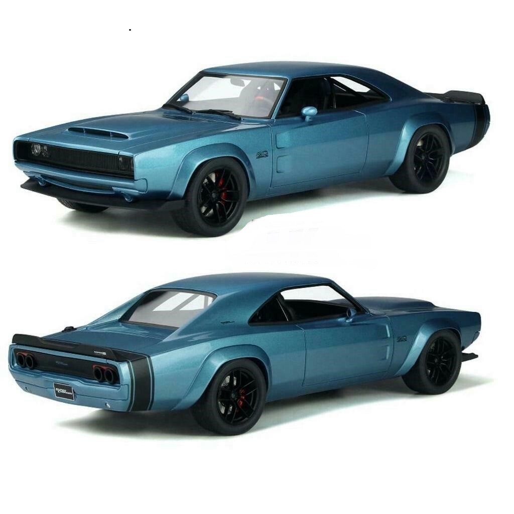 1968 DODGE SUPER CHARGER SEMA CONCEPT BLUE POLY 1:18 SPIRIT