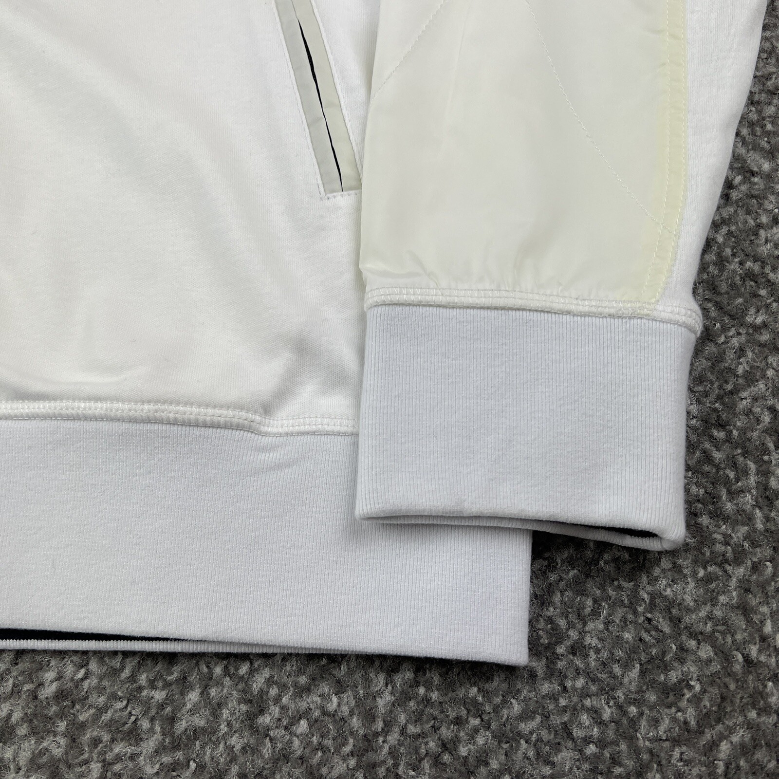 Raffi Jacket Mens Medium White Solid Full Zip Bom… - image 7