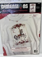 Dimensions Christmas Carousel by Baley Fashion Color Iron-on Transfer 1992 VTG