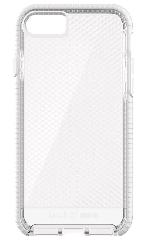 Funda Tech21 EVO CHECK Flexshock iPhone 7 iPhone 8 iPhone SE 2020 Cubierta - Blanca Foto 4 de 4