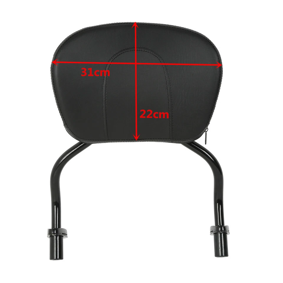 Schwarz Detachable Sissybar Pad M/ Rückenlehne Für Harley FLRT Freewheeler 15-25 - Bild 2 von 4