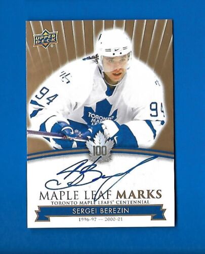 2017-18 TORONTO MAPLE LEAFS CENTENNIAL LEAF MARKS AUTOGRAPH & AKA CARD SEE LIST - Picture 81 of 91