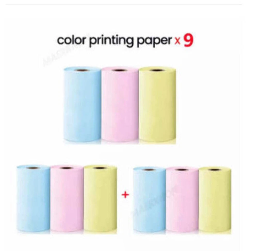 Portable Mini Thermal Label Printer for Home Photos Student Study Error Notes