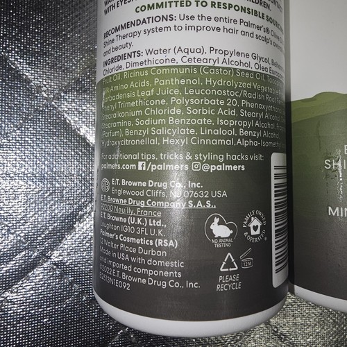 Palmer's Olive Oil Formula Shine Therapy Leave-In Conditioner 8.5 fl oz Lot Of 2 - Picture 4 of 4