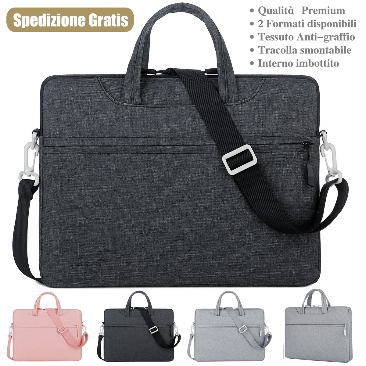 Borsa per PC Portatile Custodia Porta Computer Zaino Laptop Tracolla 14  15.6 Z29