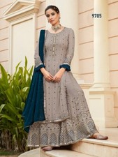 INDIAN PAKISTANI PARTY WEDDING WEAR BOLLYWOOD SALWAR KAMEEZ DRESS NEW GOWN