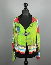 AVENTURES DES TOILES Multicolor Abstract Print William DeBlizan Cardigan Size 42