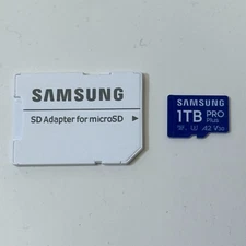 Samsung 1TB PRO Plus Micro SDXC Memory Card with SD Adapter MB-MD1T0SA/AM