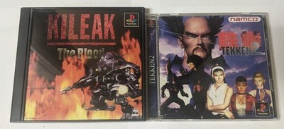 PlayStation 1 Japanese Lot of 2 - Kileak & Tekken 2 - DWcx03