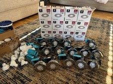 26 x Ansell Downlight Chrome Fire Rated Bathroom & LED Bulbs AEFRD/IP65/CH Edge