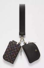 Lululemon Dual Pouch Wristlet in LUBM/BLK/GOLD AUTHENTIC SOLD OUT