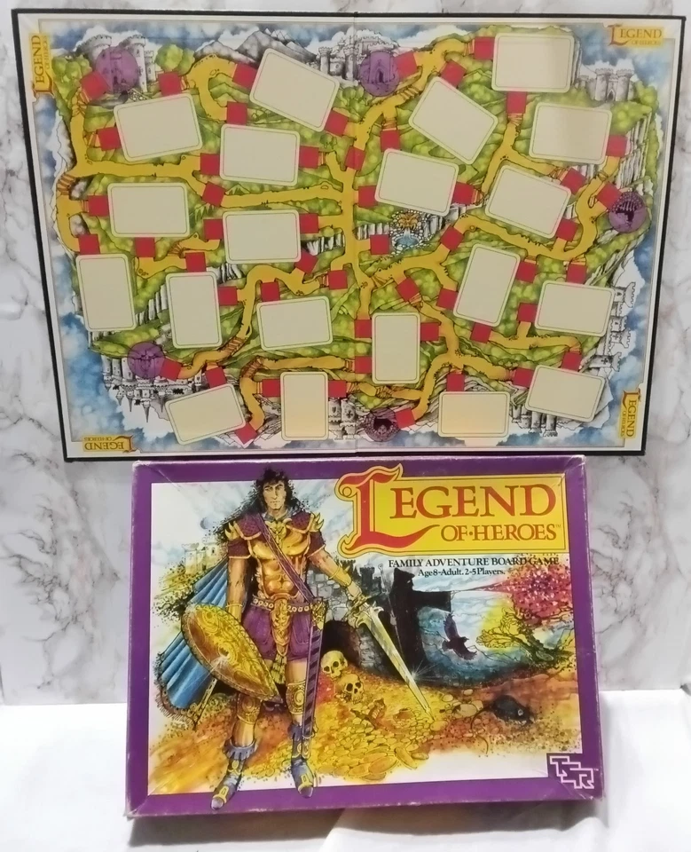 100% LEGEND OF HEROES 1987 Dungeon Board game Vintage TSR - 100% Complete -Used - Image 2 of 4