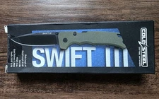 Cold Steel Swift III Folding Knife 4" Drop Point Blade G-10 Handle - CS-FL-40AT