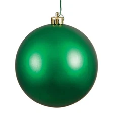 Vickerman N590604DMV 2.4 in. Green Matte UV Christmas Ornament Ball - 24 per Bag