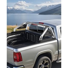 Truck Bed Roll Bar,Universal Adjustable Sport Bar Chase Rack Compatible w/Full-S