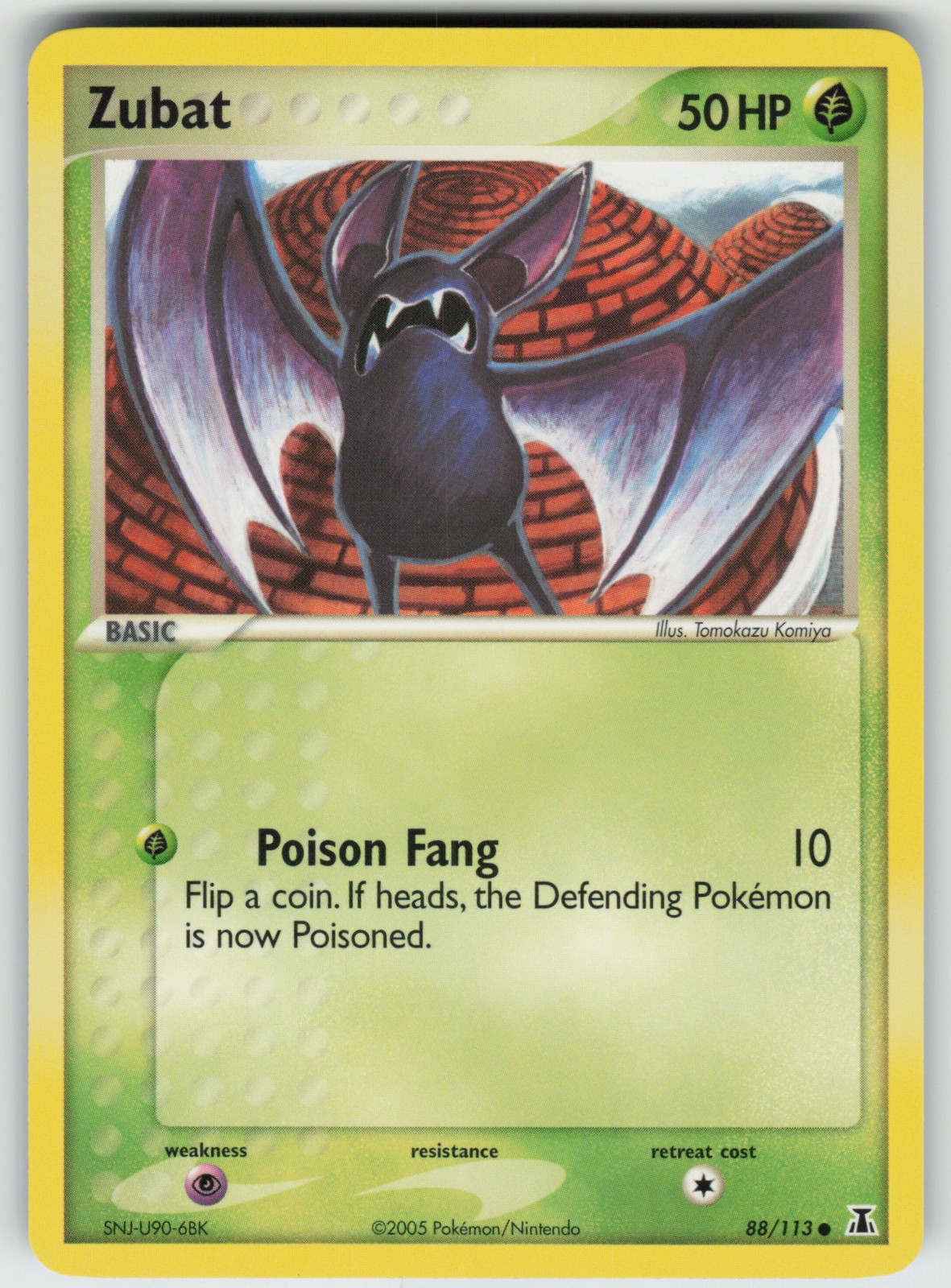 Pokemon Zubat Common Normal Delta Species 88/113 NM