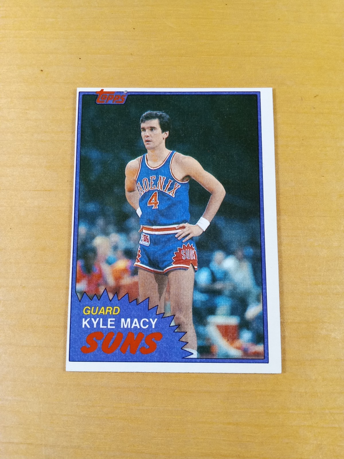 1981/82 Topps #82 West KYLE MACY Phoenix Suns ROOKIE Basketball  Card,  (VG)