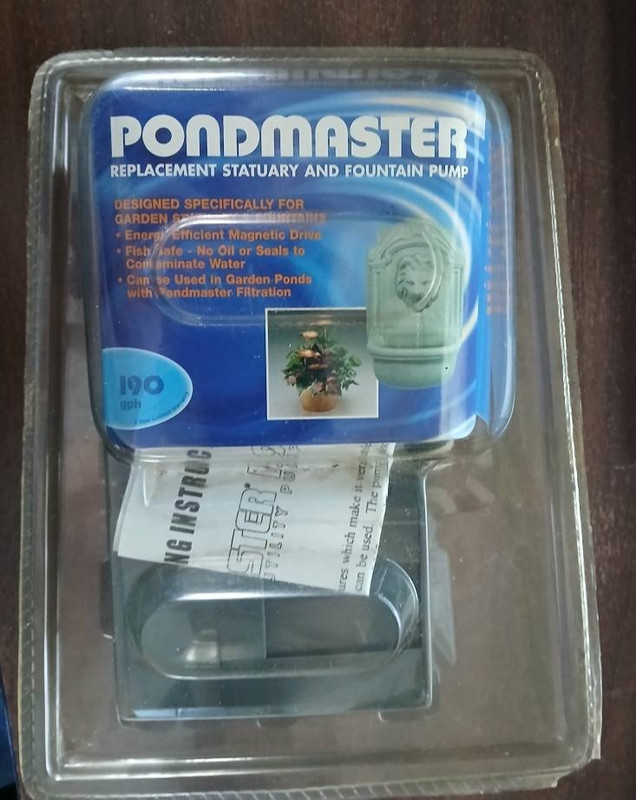 Danner 02619 Pondmaster Replacement Statuary & Fountain Pump 190 GPH