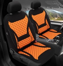 Schonbezüge Sitzbezüge für Kia Sorento 1 JC Bj 2002-09 in Schwarz/Orange ZM3